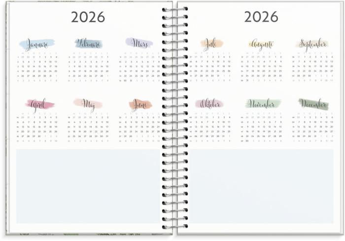 Kalender 2025 Life Organizer grön 