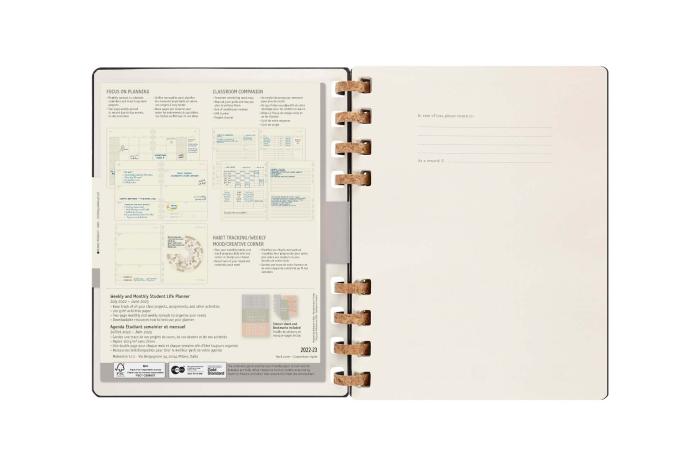 Spiral Academic Planner 22/23 XL Black