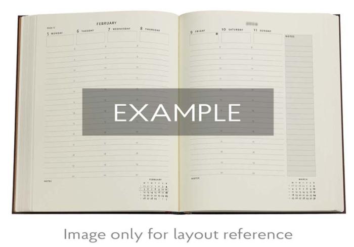 Kalender Paperblanks Blue Luxe Vertical Grande 2025