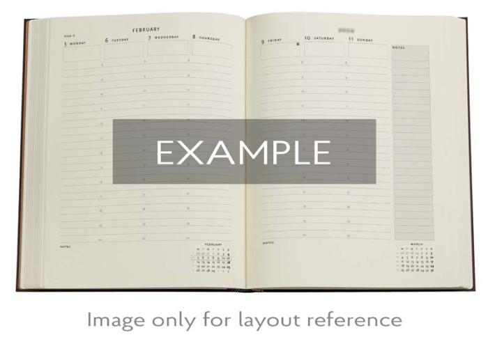 Kalender Paperblanks Safavid Indigo Vertical Grande 2025