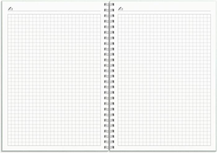Kalender Study A5 Textile grön 2024-2025