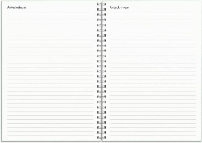Kalender Study A5 Textile grön 2024-2025
