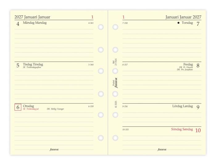 Filofax Årspaket Pocket 2027