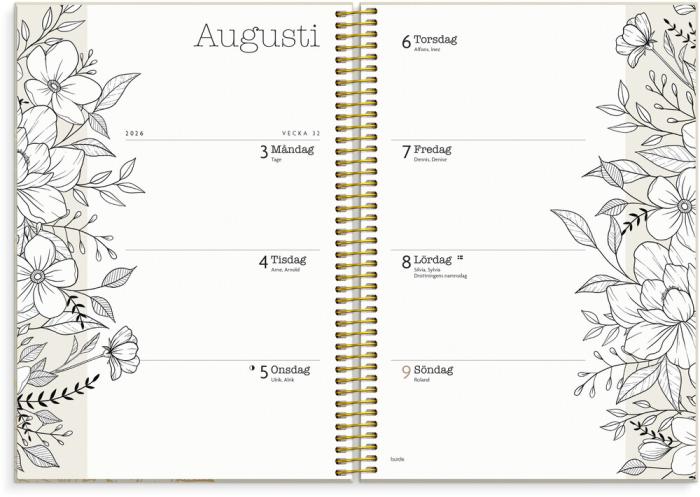 Kalender Life Planner Bloom A5 2026-2027