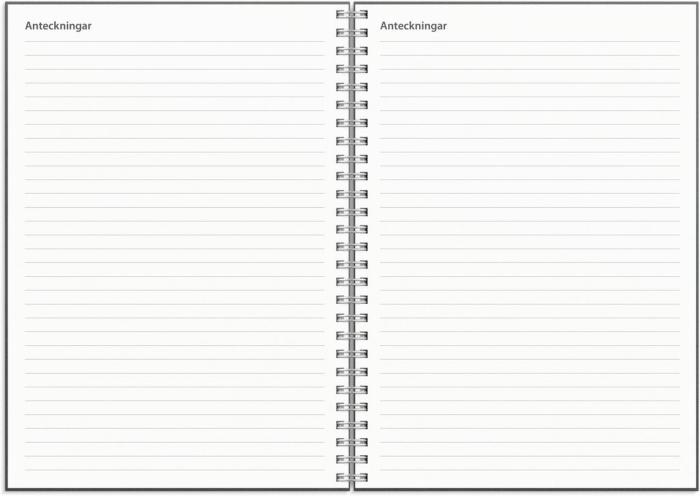 Kalender Study A5 Textile Grå 2024-2025 