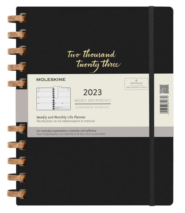 Spiral Planner 2023 XXL Black