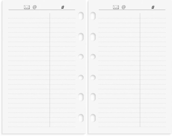 Compact Systemkalender svart skinn 2023