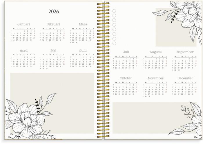 Kalender Life Planner Bloom A5 2026-2027