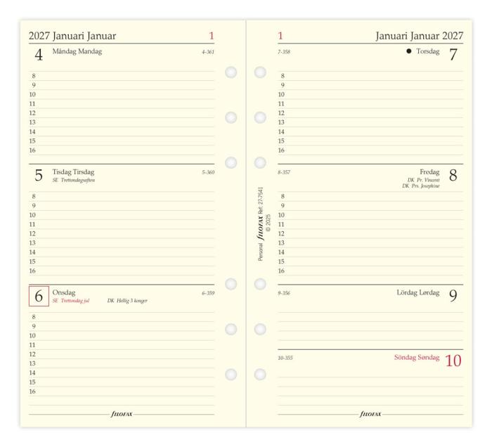 Filofax Årspaket Personal 2027