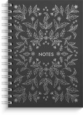 Notebook A5 Silver Flower