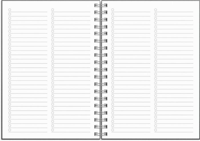 Kalender Senator A6 Textile grå 2024-2025