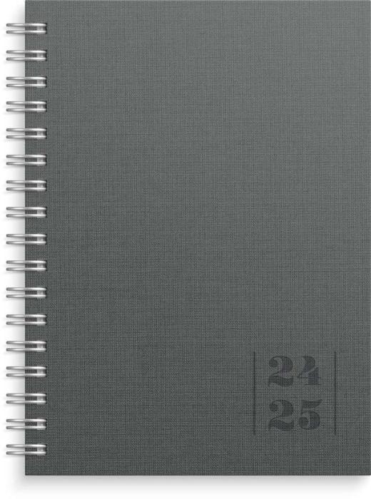 Kalender Senator A6 Textile grå 2024-2025