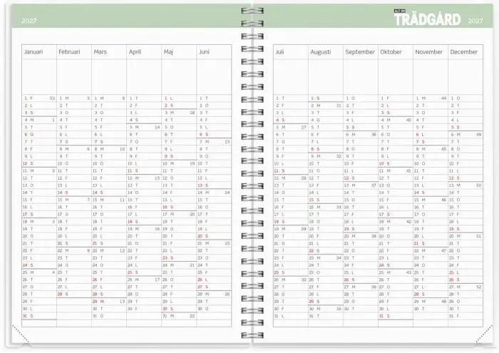 Kalender 2027 Allt om Trädgård