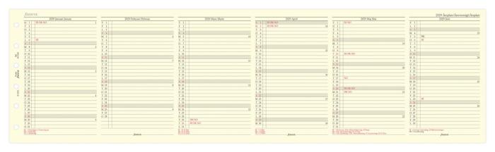 Filofax Pocket Årsplan 2029