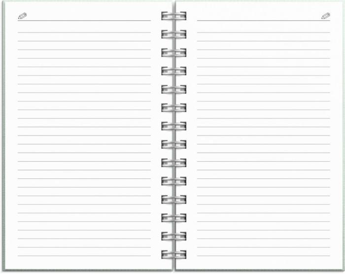 Kalender Compact Textile grön 2024-2025