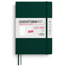 Weekly Planner/Notebook 18m 25-26 A5 Forest Green