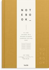 Notebook Textile mustard lined A5 