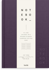 Notebook Textile plum lined A5 