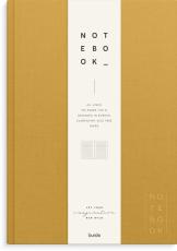 Notebook Textile mustard lined A4