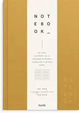 Notebook Textile mustard lined A5 