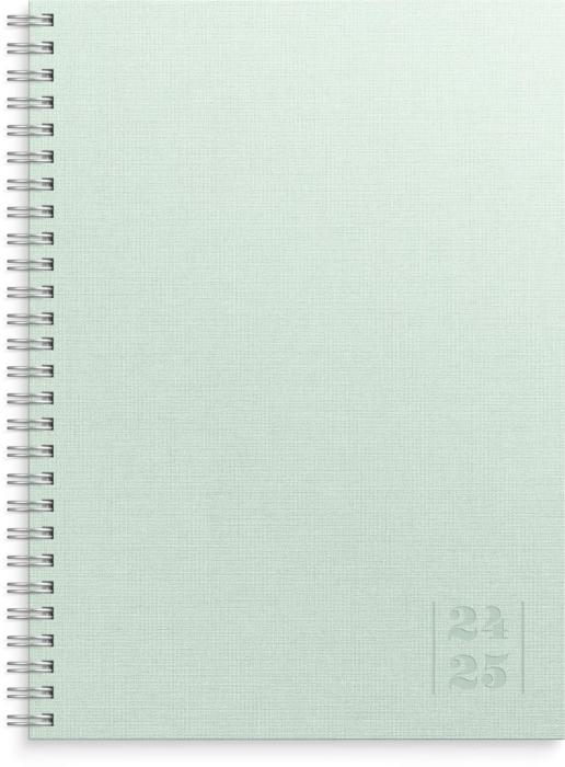 Kalender Senator A5 Textile grön 2024-2025