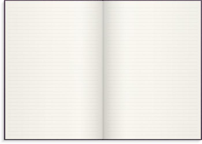 Notebook Textile plum lined A4