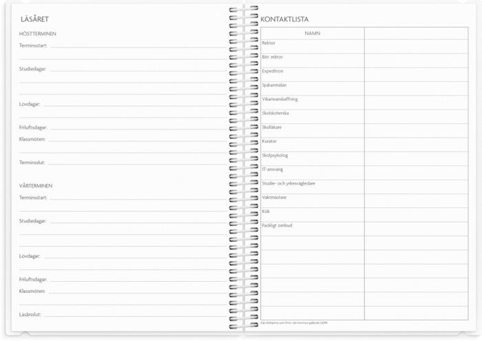Lärarkalender för Ämneslärare 2026-2027