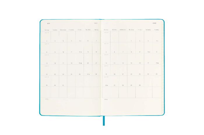 Moleskine Daily Planner hard cover Manganese Blue 2022/2023