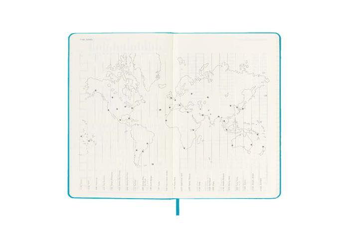 Moleskine Daily Planner hard cover Manganese Blue 2022/2023