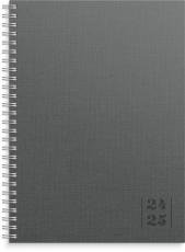 Kalender Senator A5 Textile grå 2024-2025