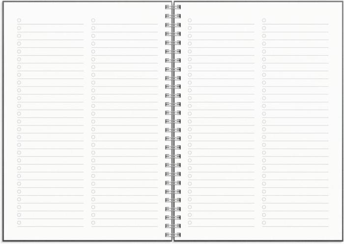 Kalender Senator A5 Textile grå 2024-2025