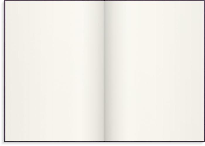 Notebook Textile plum blank A5 