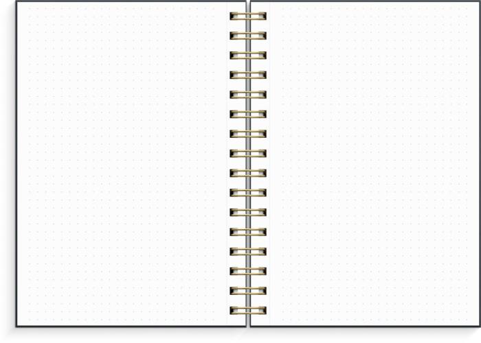 Notebook Dotted A5 Flowery 