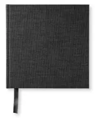 Olinjerad Blank Book 185x185 Transparent Black