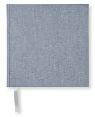 Olinjerad Blank Book 185x185 Denim