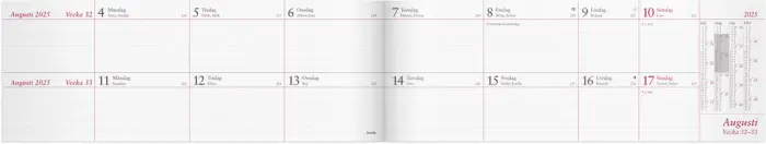 Kalender 2025 Tvåveckors Plankalender 