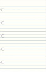 Extrablad linjerade till Filofax Notebook Pocket 