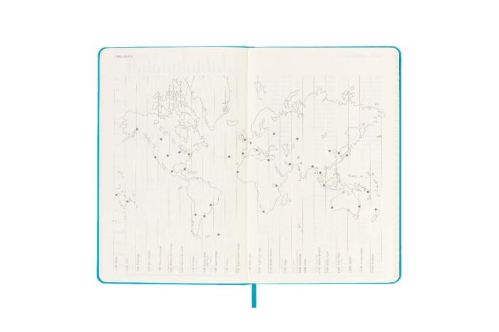 Moleskine Veckokalender L Manganese Blue Hard 2022-2023