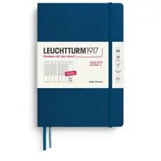 Kalender Leuchtturm1917 A5 vertikalt veckouppslag Indigo 2027