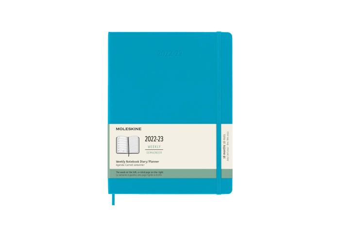 Moleskine Veckokalender XL Blå hard 22/23