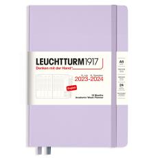Kalender 2023-24 Leuchtturm1917 A5 vecka/uppslag Lilac