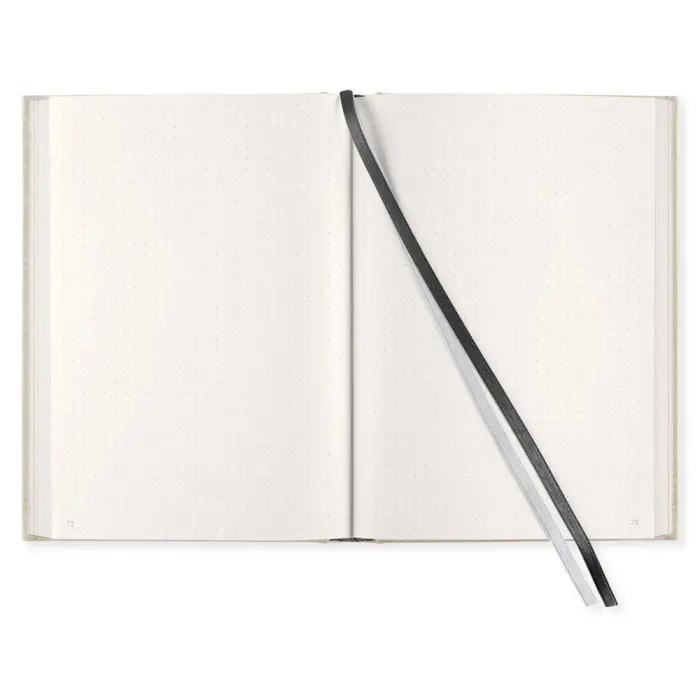 A5 Notebook Textil dotted Rough Linen