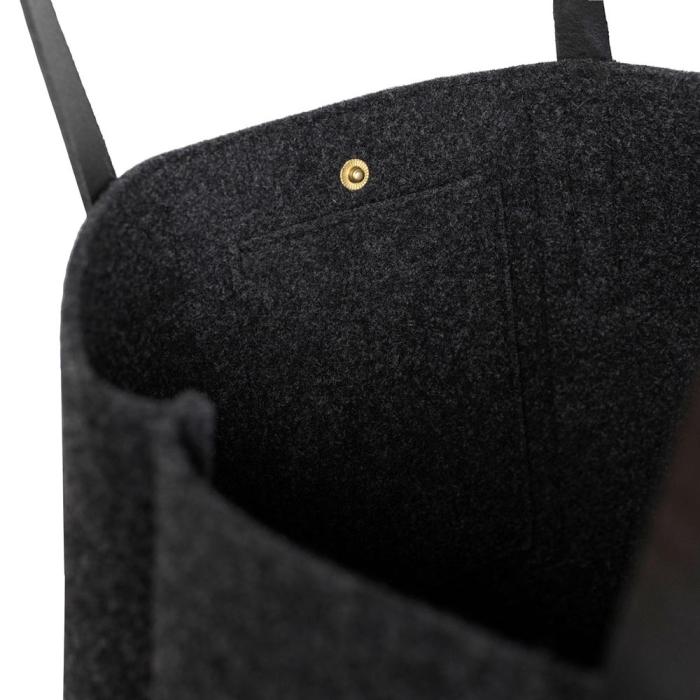 Tote Bag Grande Transparent Black