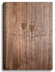 Kalenderkungen G&auml;stbok br&ouml;llop/fest i Valn&ouml;t st&aring;ende 170x240mm - Kalenderkungen.se