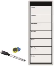 Magnetisk veckoplaneringstavla 50x22cm