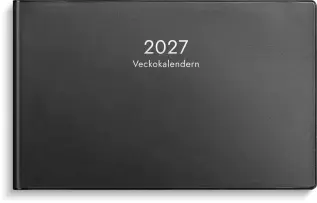 Veckokalendern svart plast 2027