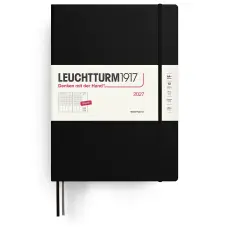 Kalender Leuchtturm1917 A4+ vecka/uppslag vertikal Black 2027