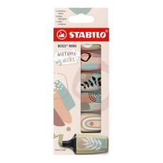 Överstrykningspenna Stabilo Boss Mini Naturevibes 6-pack