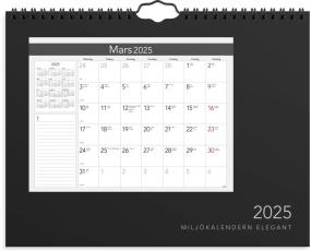 Miljokalendern elegant 2025