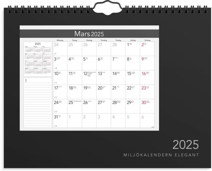 Miljokalendern elegant 2025